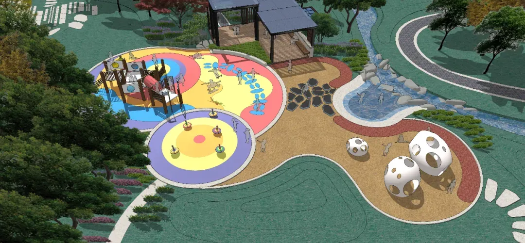 精选10个Sketchup+Lumion儿童游乐场模型合集+精选儿童游乐场Lumion场景2例（含SU模型及Lumion特效参数）-2