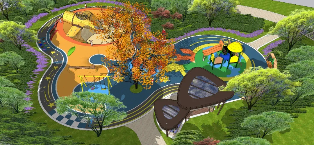 精选10个Sketchup+Lumion儿童游乐场模型合集+精选儿童游乐场Lumion场景2例（含SU模型及Lumion特效参数）-4