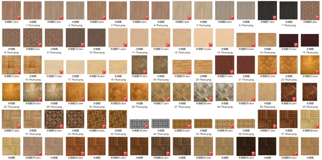 素材 | Enscape+Sketchup精选材质库(百度网盘）30种常见材质和50+其他材质-9